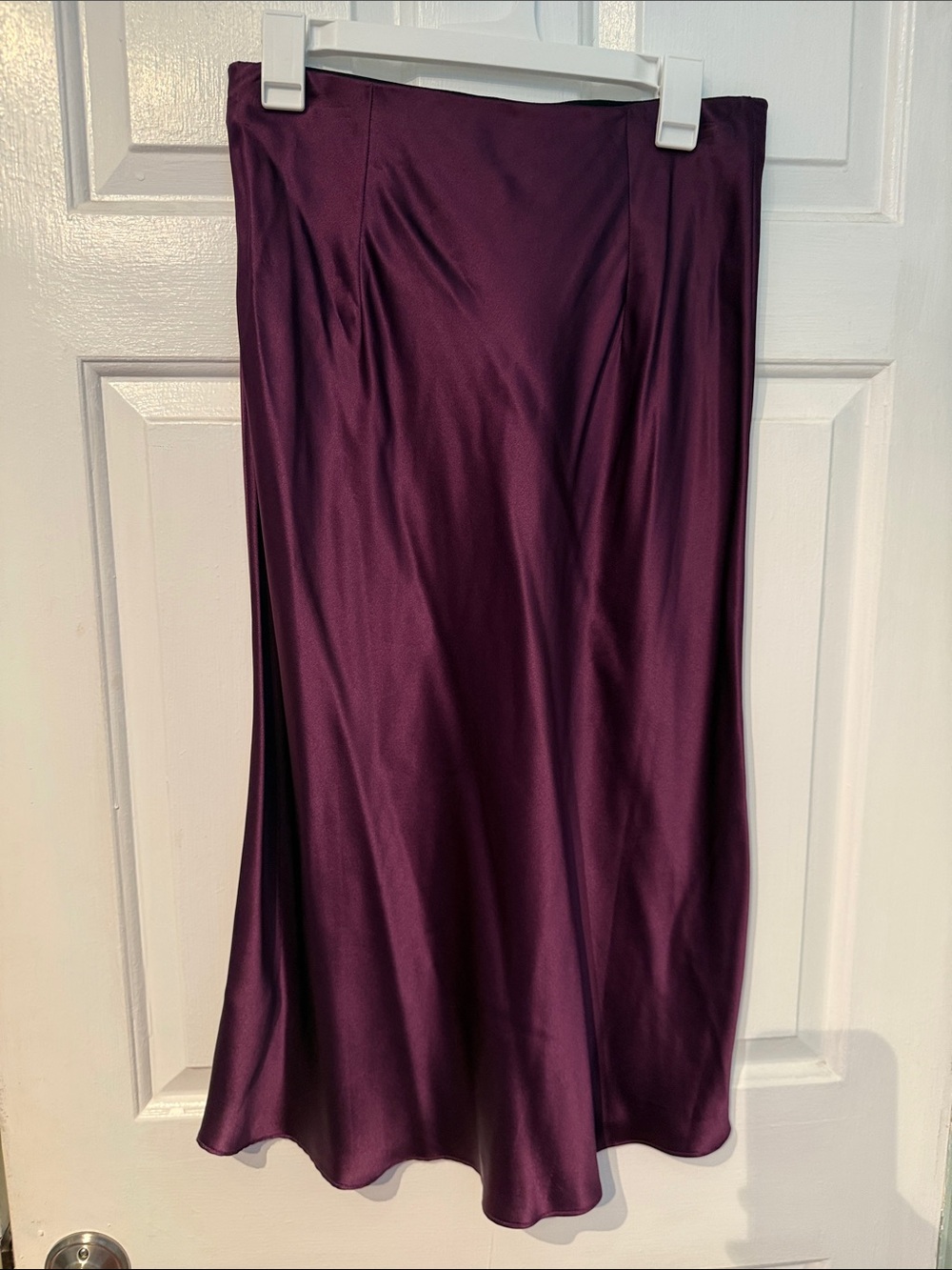 Women's Quince Washable Silk Skirt - Purple (M) - Picture 4 of 4